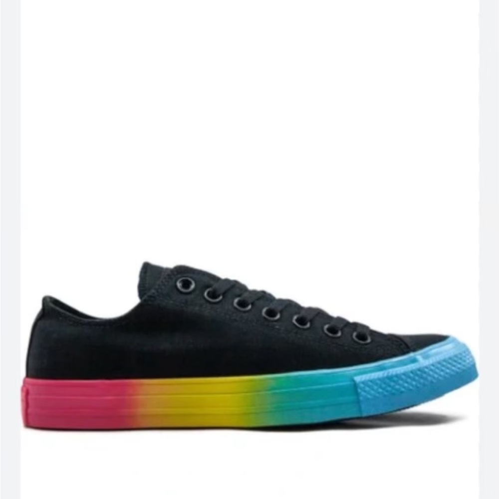 Converse Chuck Taylor Rainbow Sneakers In Black Size 10